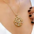 COLAR ÁRVORE DA VIDA ZIRCONIAS FOLHEADO A OURO 739878 - comprar online