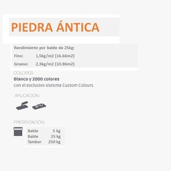 Revestimiento Plástico Piedra Ántica 25 kg en internet