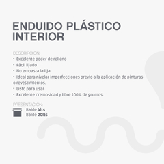 Enduido Plastico Interior en internet