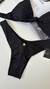 CONJUNTO CAPRI PRETO | Top nó e calcinha com aviador - LÁ FI