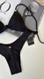 CONJUNTO CAPRI PRETO | Top nó e calcinha com aviador - loja online
