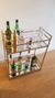 Minibar dorado con espejos