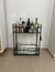 Minibar negro con espejos