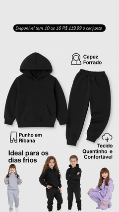 Conjunto moletonJuvenil flanelado - comprar online