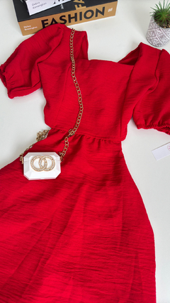 Macaquinho/vestido vermelho 12/14/16 na internet