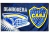 Bandera Boca 194 x 120 cm diseño Bombonera