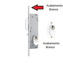 FECHADURA STAM 902 AISI CORRER BRANCO 11MM