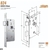 FECHADURA STAM WC 823/23 ROS QUAD INOX 40MM - comprar online