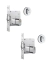 FECHADURA STAM 1005 PAR PIVOTANTE REDONDA CROMADA - comprar online