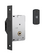FECHADURA STAM 1008 PORTA DE CORRER ESP 1003 PRETO FOSCO CÓDIGO 299