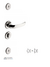 KIT FECHADURA 3F 7420/16 REDONDA CROMADA 40MM