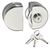 FECHADURA SOPRANO VIDRO SOBREPOR VP 523 VIDRO 03009005990