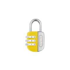 CADEADO STAM 25MM SEM SEGREDO AMARELO