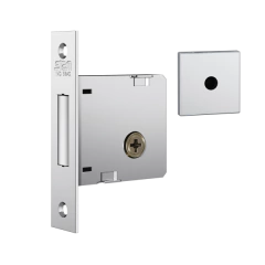FECHADURA STAM 1004 INOX ROSETA QUADRADA