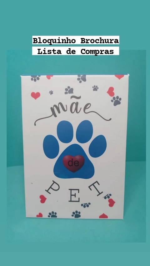 Bloquinho lista de compras mãe pet