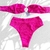 Biquíni de Top Atoalhado com Calcinha Hot Pants Cor de Rosa - comprar online