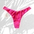 Biquíni de Cortininha Liso Estampado com Calcinha Asa Delta Zebra Cor de Rosa na internet