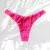 Biquíni de Cortininha Liso Estampado com Calcinha Asa Delta Zebra Cor de Rosa na internet