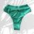 Biquíni de Aro Atoalhado com Calcinha Hot Pants Verde Água - Biquínis Taís Gabriela 