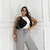 BLUSA HELEN CANELADA BICOLOR | 4041