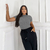 BLUSA GOLA ELEGANTE MANGA CURTA LORENA | 4061 - loja online