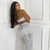 CALÇA PANTALONA FESTA EM TULE E PAETÊ | 3051 na internet