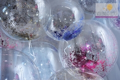 Burbujas con glitter