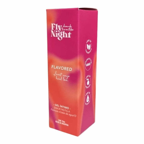 Gel Intimo Lubricante Comestible Ideal Para Sexo Oral Sabor Frutilla 70Ml Fly Night - comprar online