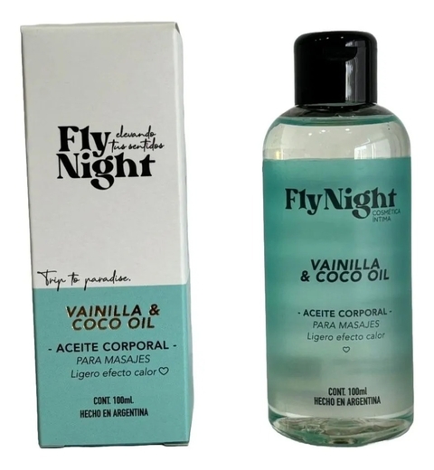 Aceite Intimo Para Masajes Body Oil 100 ml Fly Night Vainilla y Coco - comprar online