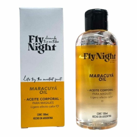 Aceite Intimo Para Masajes Body Oil 100 ml Fly Night Aroma Maracuyá - comprar online
