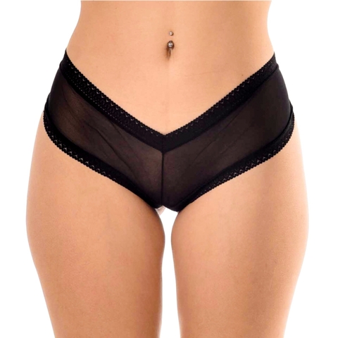 Culotte Less De Microtul Elastizado con Puntilla en los Bordes Super Delicado - comprar online