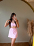 Short Saia Rosa Claro
