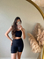 Legging Duplo no Bumbum Canelado Preto - comprar online