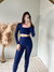 Legging Duplo no Bumbum Marinho Canelado