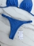 Calcinha Fita Frufru Azul Glow