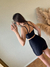 Short Duplo no Bumbum Canelado Preto