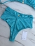 Calcinha Hot Pants Azul Céu Micro Canelado - Luna Angel 