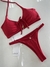 Top Amarrações Vermelho Texturizado - comprar online