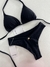 Calcinha Fio Duplo Preto - comprar online