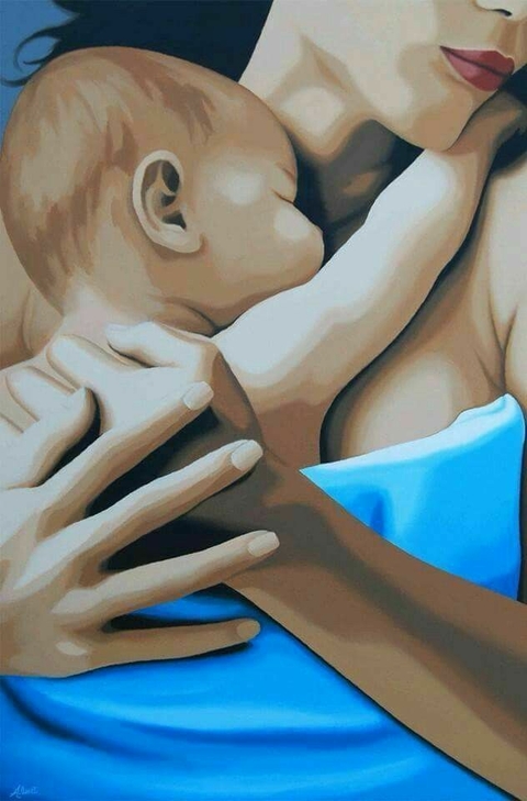 Pintura em diamantes redondos 8034 - 30x40 - full