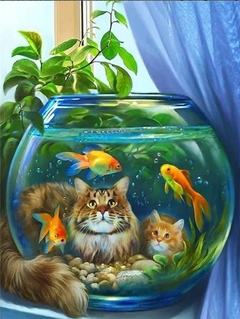 Pintura em diamantes redondos 4565 - 30x40 - full