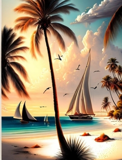 Pintura em diamantes redondos 4152 - 30x40 - full