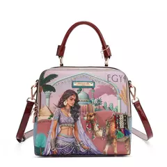 Cartera Baúl Cuadrado Nicole Lee Queen Cleopatra