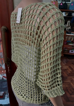 Sweater tejido calado Harry en internet