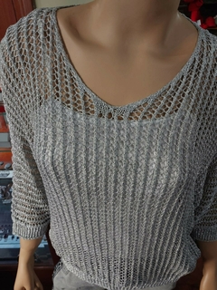 Sweater liviano tejido calado Charles - tienda online