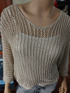 Sweater liviano tejido calado Charles - comprar online