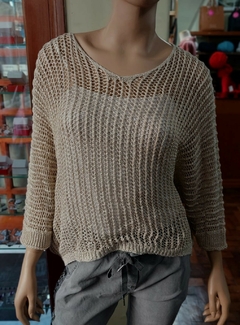 Sweater liviano tejido calado Charles en internet