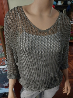 Sweater liviano tejido calado Charles - tienda online