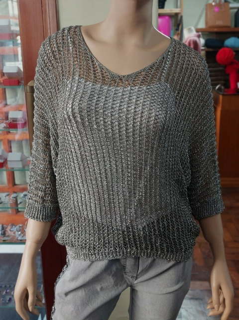 Sweater liviano tejido calado Charles