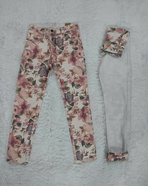 Jean Reversible White and Pink Garden.